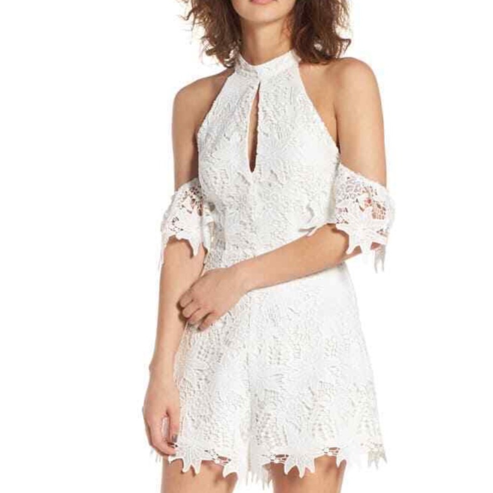 Mini Lolita Lace Romper ASTR THE LABEL